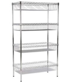 رفوف تخزين سلة شبك