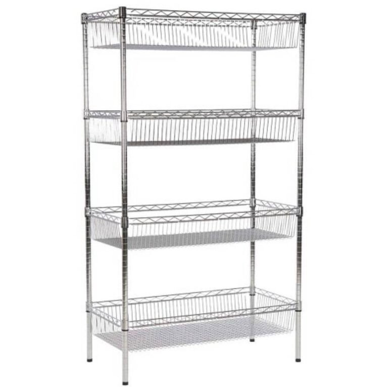 رفوف تخزين سلة شبك