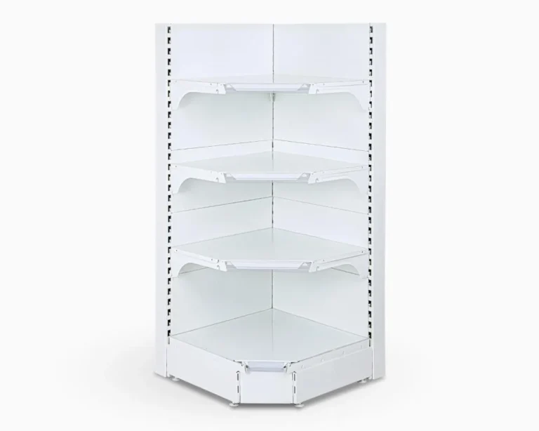 رفوف سوبر ماركت زاوية 35 سم ابيض